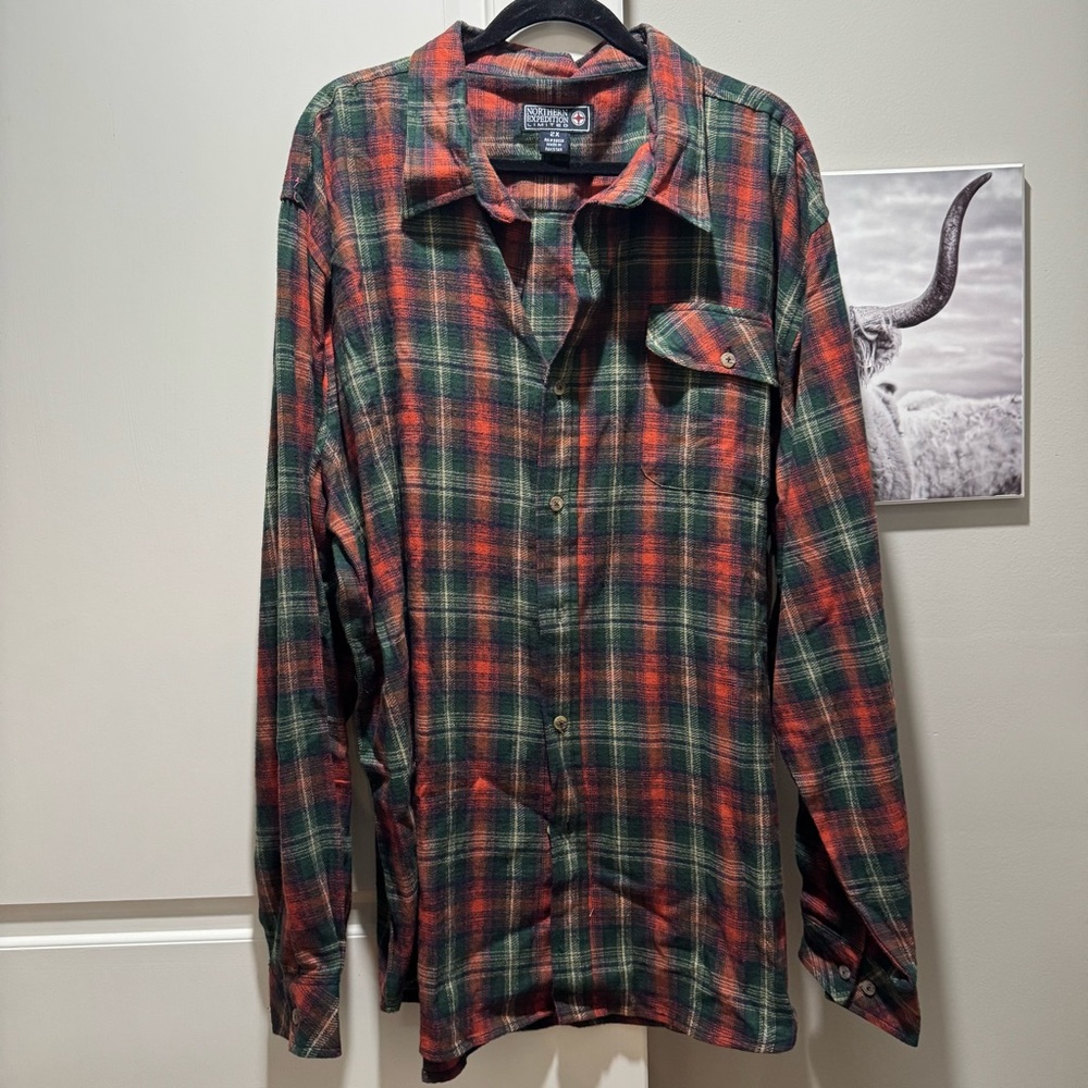 Northern expedition limited long sleeve flannel button down
